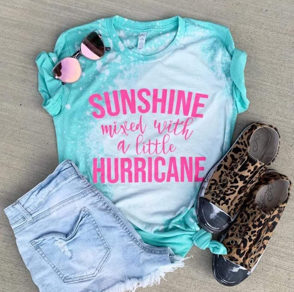 Sunshine Mixed With a Little Hurricane Bella Canvas Shirt