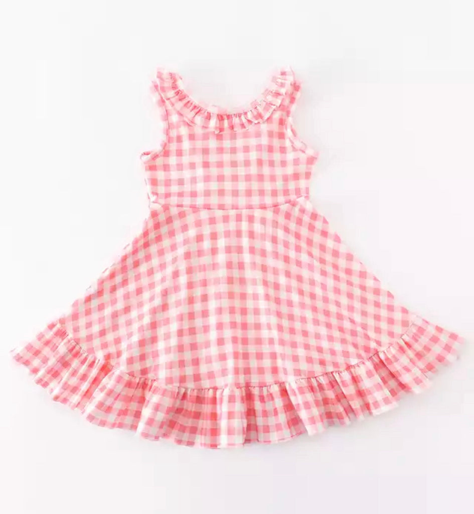 Pink Picnic Twirl Dress