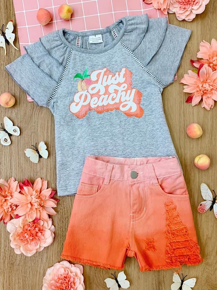 Just Peachy Shorts set