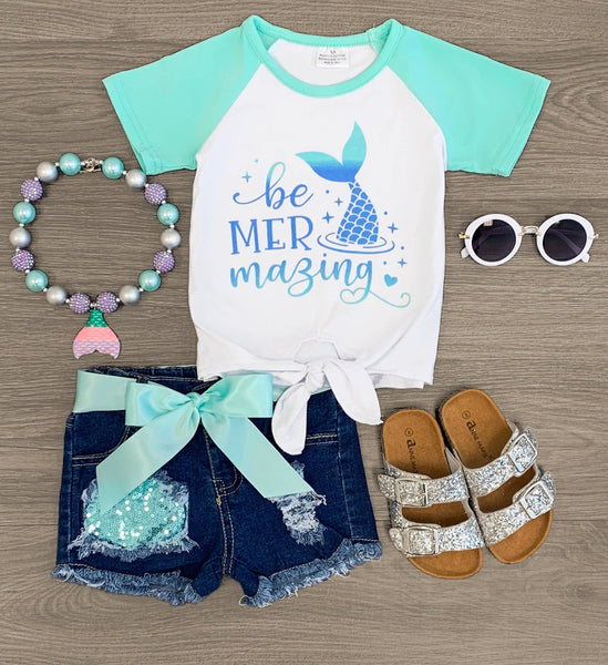 Be MER Mazing Shorts set