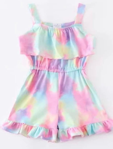 Tie Dye Pastel Romper